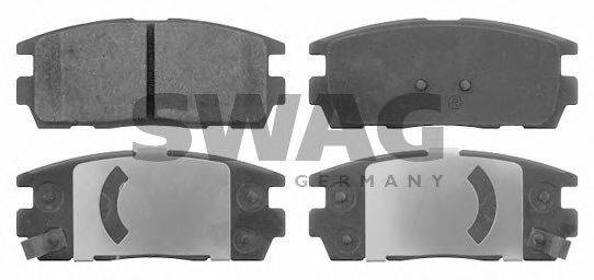SWAG 89916631 Комплект тормозных колодок, дисковый тормоз
