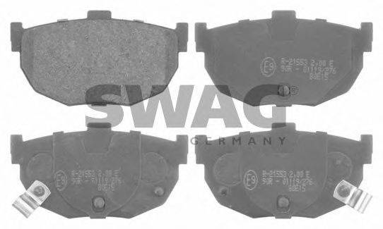 Комплект тормозных колодок, дисковый тормоз SWAG 90 91 6676