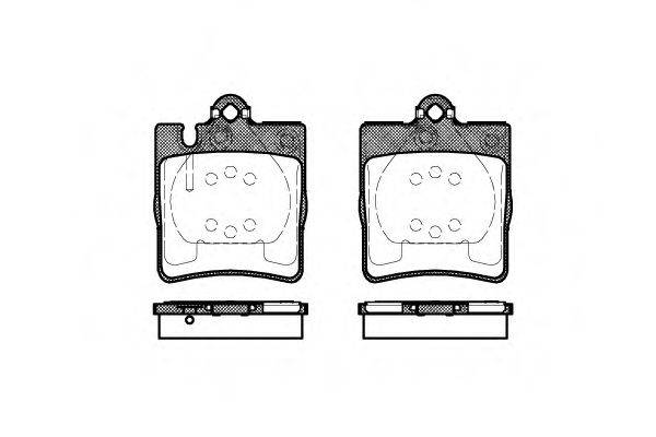 Комплект тормозных колодок, дисковый тормоз ROADHOUSE 2709.10