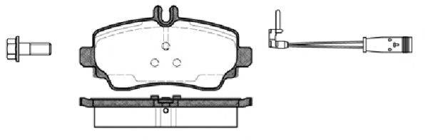 Комплект тормозных колодок, дисковый тормоз ROADHOUSE 2650.22