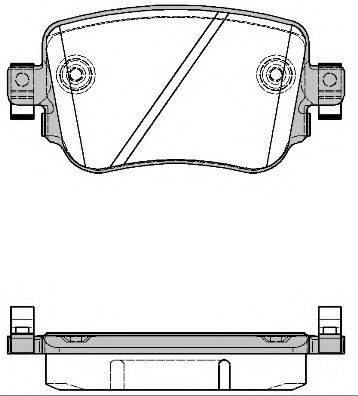 Комплект тормозных колодок, дисковый тормоз REMSA 1549.08
