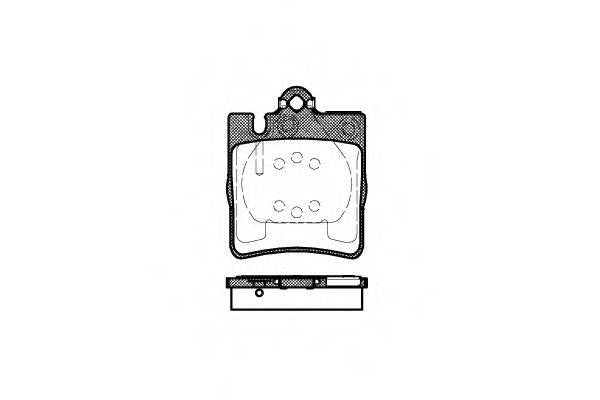 Комплект тормозных колодок, дисковый тормоз REMSA 0709.00