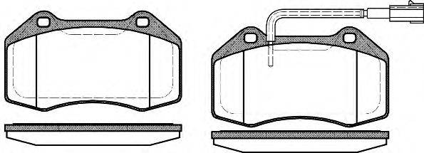 Комплект тормозных колодок, дисковый тормоз REMSA 1113.12