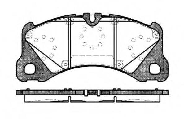 Комплект тормозных колодок, дисковый тормоз REMSA 1345.40