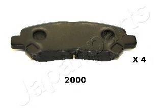 Комплект тормозных колодок, дисковый тормоз JAPANPARTS PP-2000AF