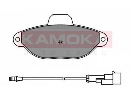 Комплект тормозных колодок, дисковый тормоз KAMOKA JQ1011850
