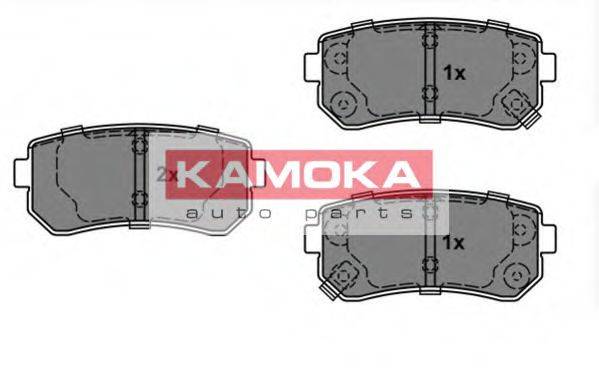 Комплект гальмівних колодок, дискове гальмо KAMOKA JQ101146