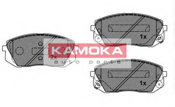 Комплект тормозных колодок, дисковый тормоз KAMOKA JQ101149