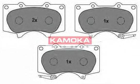 Комплект гальмівних колодок, дискове гальмо KAMOKA JQ101111