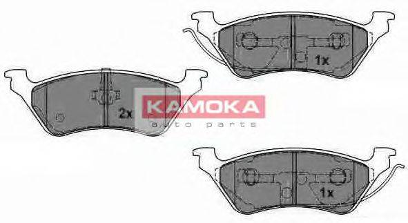 Комплект тормозных колодок, дисковый тормоз KAMOKA JQ1012950
