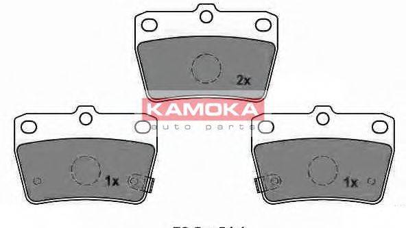Комплект тормозных колодок, дисковый тормоз KAMOKA JQ1013062