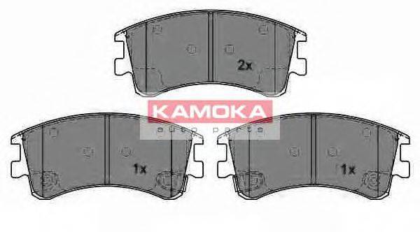 Комплект гальмівних колодок, дискове гальмо KAMOKA JQ1013238