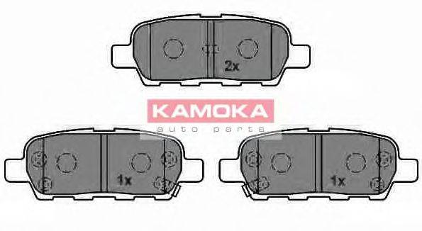 Комплект гальмівних колодок, дискове гальмо KAMOKA JQ1013386