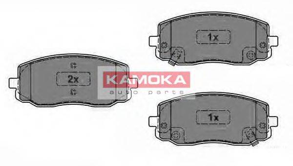Комплект тормозных колодок, дисковый тормоз KAMOKA JQ1013566