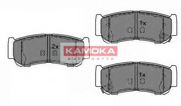 Комплект гальмівних колодок, дискове гальмо KAMOKA JQ1013820