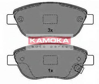 Комплект гальмівних колодок, дискове гальмо KAMOKA JQ1013838