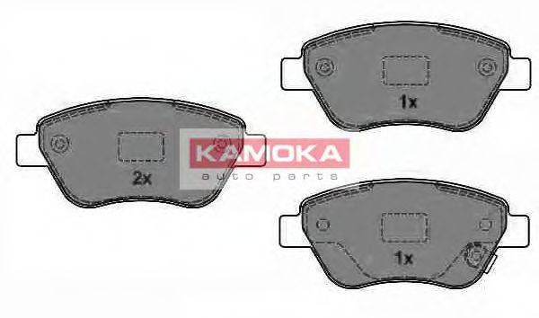 Комплект тормозных колодок, дисковый тормоз KAMOKA JQ1013840