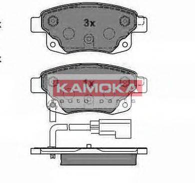 Комплект тормозных колодок, дисковый тормоз KAMOKA JQ1013860