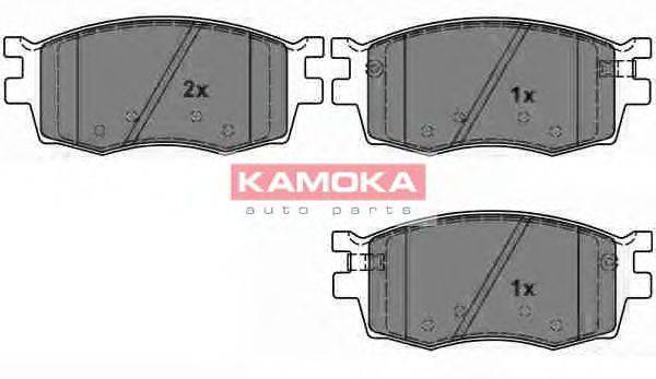Комплект гальмівних колодок, дискове гальмо KAMOKA JQ1013910