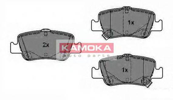 Комплект тормозных колодок, дисковый тормоз KAMOKA JQ1018096