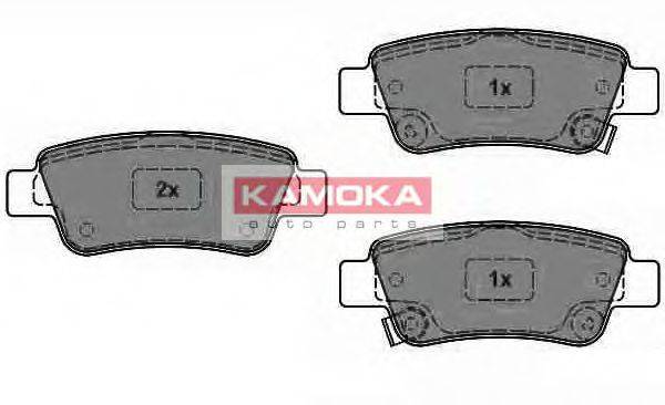 Комплект тормозных колодок, дисковый тормоз KAMOKA JQ1018466