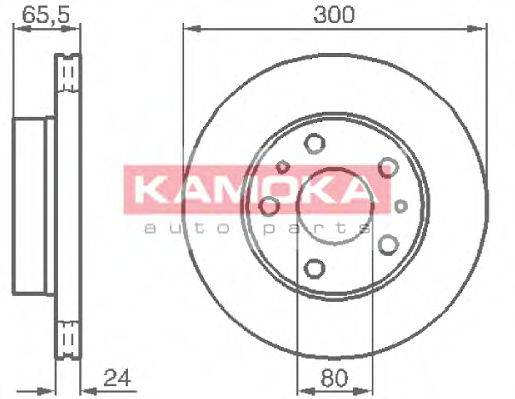 гальмівний диск KAMOKA 1031536