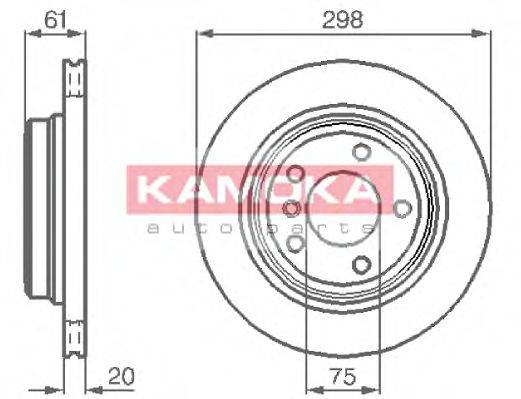 Тормозной диск KAMOKA 1031672