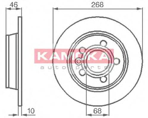 Тормозной диск KAMOKA 1031694