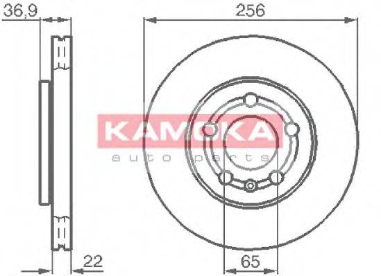 KAMOKA 1031854 Тормозной диск