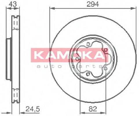 Тормозной диск KAMOKA 1032224