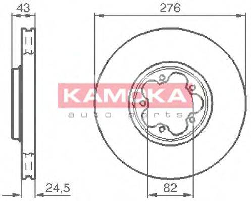 гальмівний диск KAMOKA 1032226
