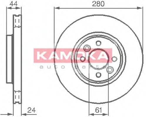 Тормозной диск KAMOKA 1032248