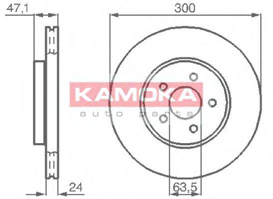 Тормозной диск KAMOKA 1032250