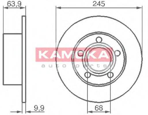 Тормозной диск KAMOKA 103642