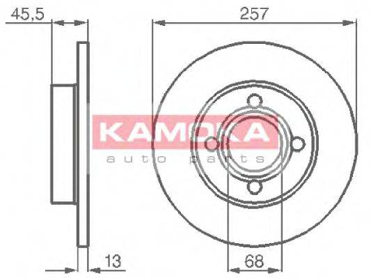 Тормозной диск KAMOKA 10396
