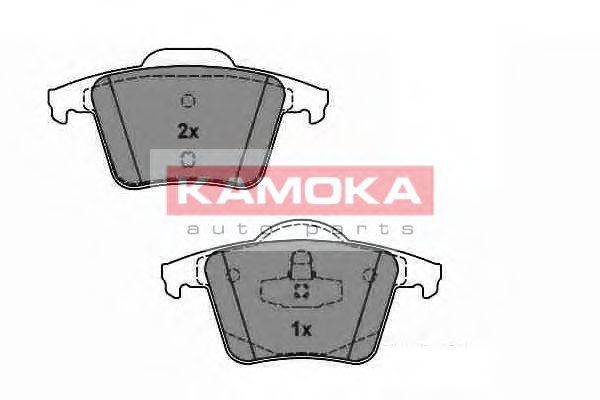 Комплект тормозных колодок, дисковый тормоз KAMOKA JQ1013564