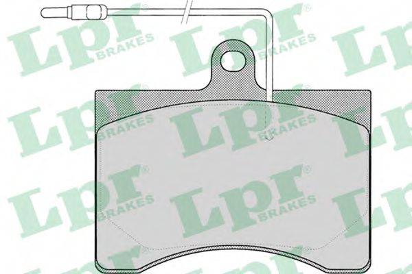 Комплект тормозных колодок, дисковый тормоз LPR 05P008