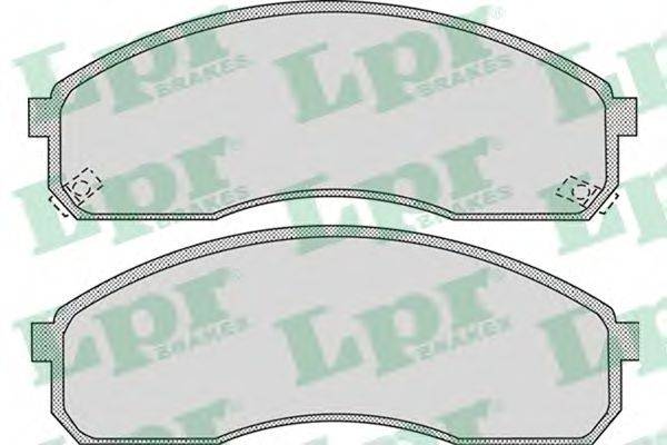 Комплект тормозных колодок, дисковый тормоз LPR 05P1072