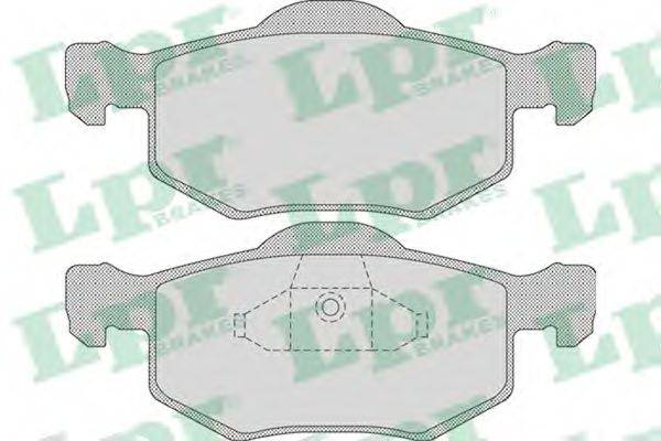 Комплект тормозных колодок, дисковый тормоз LPR 05P1091