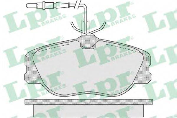 Комплект тормозных колодок, дисковый тормоз LPR 05P1104