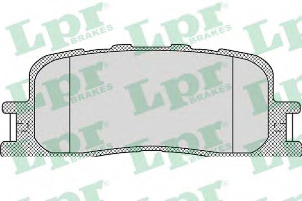 Комплект тормозных колодок, дисковый тормоз LPR 05P1115