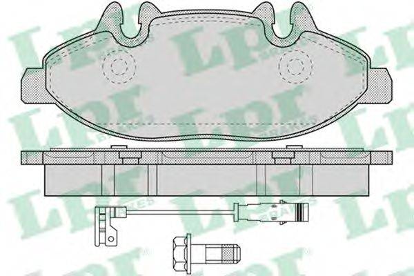 Комплект гальмівних колодок, дискове гальмо LPR 05P1228