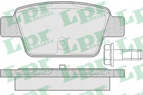 Комплект тормозных колодок, дисковый тормоз LPR 05P1269