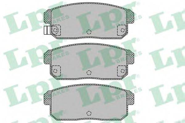 Комплект тормозных колодок, дисковый тормоз LPR 05P1432