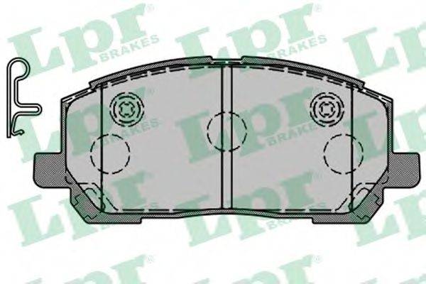 Комплект тормозных колодок, дисковый тормоз LPR 05P1516