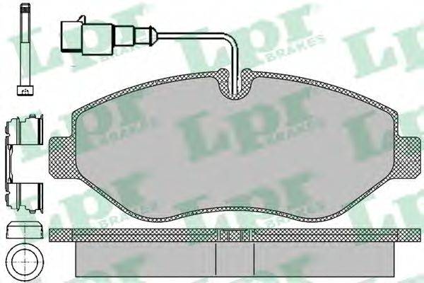 Комплект тормозных колодок, дисковый тормоз LPR 05P1669
