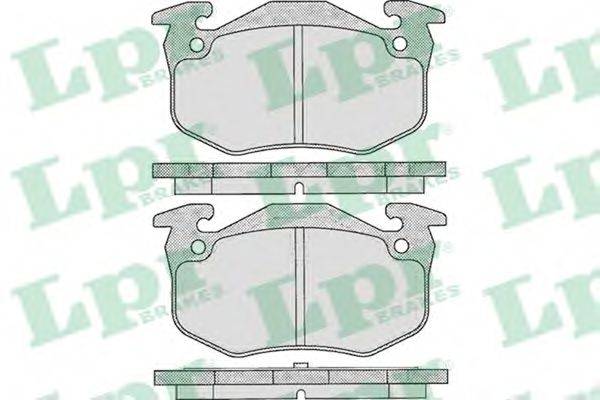 Комплект тормозных колодок, дисковый тормоз LPR 05P275