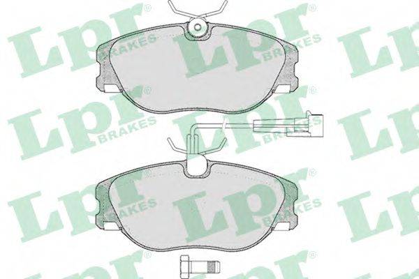Комплект тормозных колодок, дисковый тормоз LPR 05P286