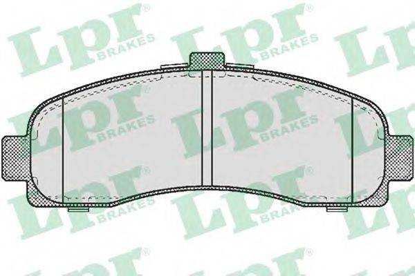 Комплект тормозных колодок, дисковый тормоз LPR 05P539