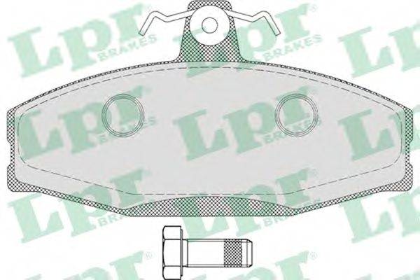 Комплект тормозных колодок, дисковый тормоз LPR 05P651